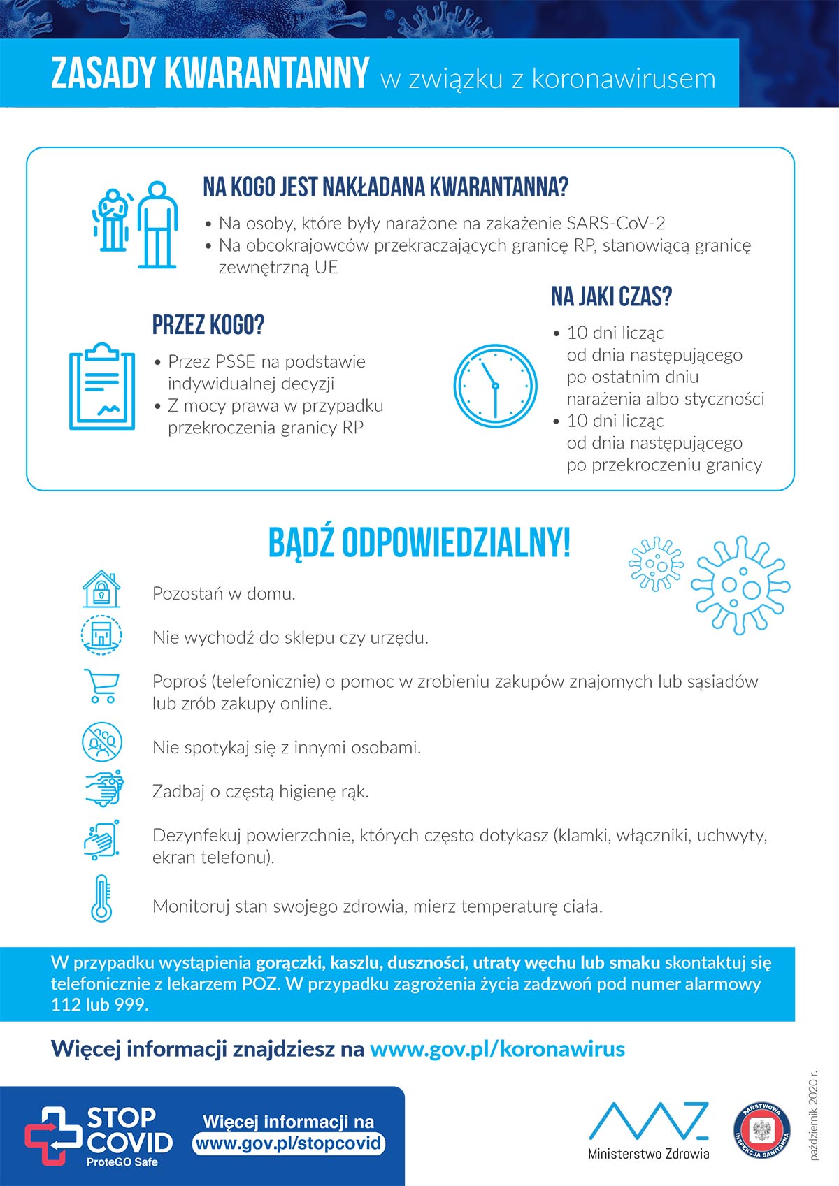 8. Plakat zasady kwarantanny