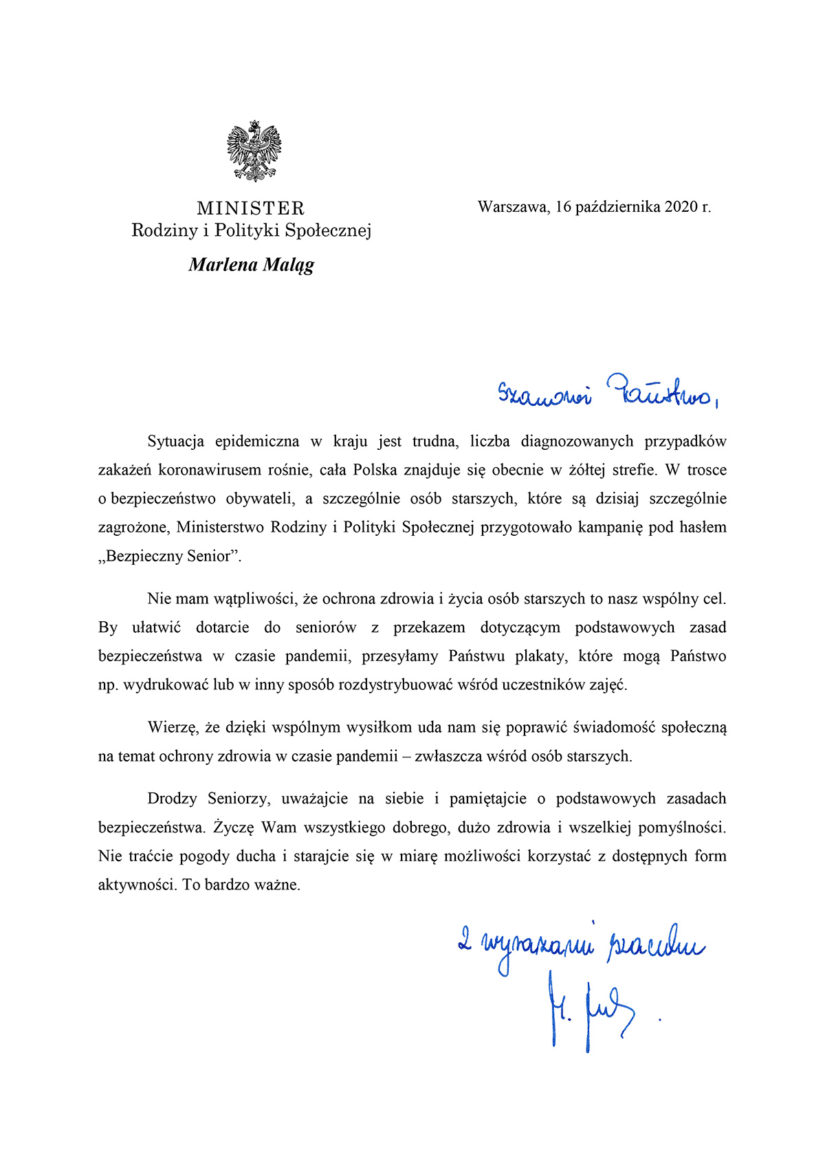 Koronawirus komunikat